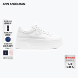 ANN ANDELMAN【白鹿同款】Arcade Blanc厚底小白鞋百搭皮质增高鞋 白色 （跟高5~6cm） 38