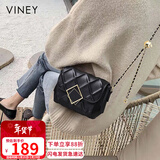 viney包包女包牛皮洋气斜挎包品牌单肩链条包生日情人节礼物送女友老婆