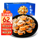 一虾一世界冷冻大号带黄扇贝肉 无沙蒜蓉粉丝扇贝去壳去沙 海鲜火锅烧烤食材 特级净重3斤礼盒装【20/40规格】