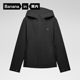 蕉内（Bananain）【赵露思同款】氧气301Proof女士冲锋衣防风户外短外套秋冬 黑色 M