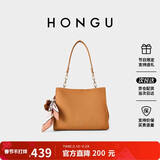 红谷包包女头层牛皮单肩斜挎包通勤气质手提包女士包 情人节送女友