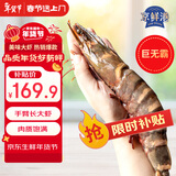 京鲜港手臂长红爪大对虾 4只净重1.2斤 蒜蓉芝士烤 大虾年货礼盒