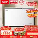 澳柯玛（AUCMA）375升单温冷柜家用商用卧式冰柜雪糕柜 冷藏柜冷冻柜顶开门冰箱一级能效 BC/BD-375HNE 以旧换新