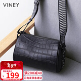 viney牛皮包包女包斜挎枕头包妈妈包中年单肩生日情人节礼物送女友老婆