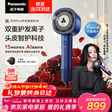 松下（Panasonic）【欧阳娜娜同款】花芯Pro高速护发吹风机纳诺怡家用电吹风负离子送女友情人节礼物雾霾蓝EH-NW70