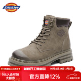 Dickies男士马丁靴高帮时尚男靴工装靴情侣靴男 浅咖色 40-男女款