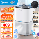 美的（Midea） 空气净化器除甲醛家用新风机 净离子除菌除醛 全屋换气除雾霾烟味灰尘 智能数显美居互联APP智控 【性价比爆款】KJ200G-Z1