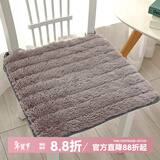 钟爱一生坐垫屁垫学生秋冬季毛绒椅子垫座椅垫办公室保暖家用凳子垫椅垫子 长毛绒-灰色 40*40cm