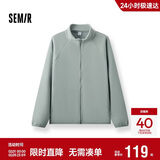 森马（Semir）王安宇同款外套男秋冬双面绒感针织夹克25保温摇粒绒109725108202