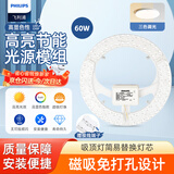 飞利浦（PHILIPS）LED吸顶灯灯芯60W三色调光节能灯盘贴片磁吸改造替换光源灯板模组（直径310mm）