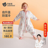 贝肽斯婴儿睡袋暖姜恒温儿童分腿睡袋婴幼儿防踢被睡衣四季双层 甜梦XL