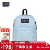 JANSPORT杰斯伯书包轻便双肩包男女旅行包简约背包电脑包学生校园 85VI7G7 雾霾蓝-侧边袋/20L