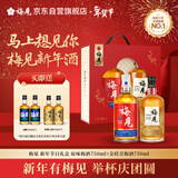 梅见青梅酒2026新年节日礼盒750ml*2 礼盒装 微醺果酒低度送礼