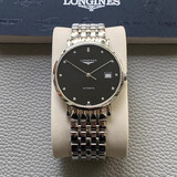 浪琴（LONGINES）【二手99新】浪琴男士手表（LONGINES）博雅系列 商务休闲男士超薄全自动机械瑞表 瑞士品牌天文台认证 37mm 钻刻黑盘 L4.810.4.57.6