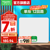 施耐德配电箱 天朗系列暗装家用电箱  空开强电箱 暗装白色门 镜瓷白 单排 12回路