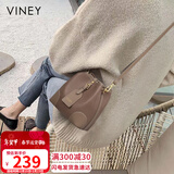 viney包包女包牛皮水桶包轻奢品牌斜挎单肩包生日礼物高级感送女友老婆