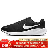 耐克NIKE跑步鞋男子缓震宽版REVOLUTION 7运动鞋FB8501-002黑白43