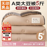 无印良品立体A类面料10%大豆纤维秋冬季被子棉被芯冬天被褥150*200cm5斤