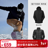 骆驼（CAMEL）三防冲锋衣户外登山服防风防水防污三合一运动外套 AD12263514Y,羽绒内胆幻影黑男女 2XL