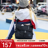 ACROSS邮差包男士斜挎包上班通勤包学生大容量单肩包旅行挎包女相机包包 黑色