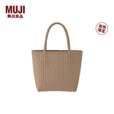 MUJI 手编包 环保材料 手提包菜篮子编织包 包包 度假沙滩包 【限定色】摩卡棕色/MINI NONE