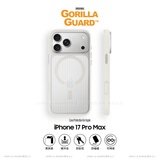 猩球卫士【软边光栅淬炼】防摔保护套适用苹果iPhone17ProMax磁吸手机壳行李箱条纹磨砂透明高级感外壳奶灰