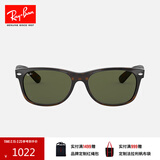 雷朋（RayBan）太阳镜男女款方形徒步旅行者镜框复古舒适墨镜0RB2132F可定制 902L玳瑁色镜框绿灰色镜片 尺寸55