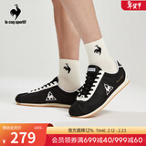 乐卡克法国公鸡男女复古低帮运动蒙贝利尔休闲鞋跑步鞋 黑色 40