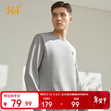 361°卫衣男装秋冬季长袖运动服休闲跑步圆领宽松上衣服652334801D-2