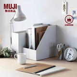 MUJI 聚丙烯立式文件盒 桌面收纳盒书立 NC0Q4A2S 长10×宽27.6×高31.8cm