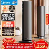 美的（Midea）【金榜单品】石墨烯智能语音暖风机取暖器 家用电暖气电暖器 热风机电暖风全屋速热小太阳HFT20SWK
