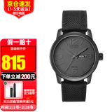 西铁城（CITIZEN）光动能手表男皮带夜光商务时尚潮流男士骚橙男表送礼情人节 酷黑BM8475-00F