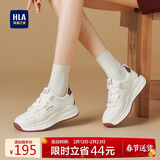 海澜之家（HLA）运动休闲鞋女春夏百搭小白阿甘鞋轻便老爹鞋HDAYXW1CDQ036 米红37
