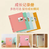 亮丽（SPLENDID）阿芭相册【120张】 布面封面 照片收纳 DIY相册 马卡龙色系 活页 儿童成长记录 家庭纪念册书架收纳 冲扫冲印 【特价】国外版｜玫瑰粉【促销】 【特价】【促销】20页【1页6张】正四方照片