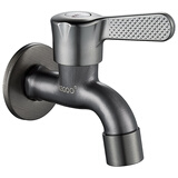 科固（KEGOO）卫生间拖把池水龙头4分枪灰色 304不锈钢自来水单冷快开龙头K6028