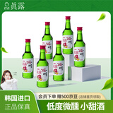 真露（JINRO）韩国烧酒 李子味 360ml*6瓶 进口洋酒 果味酒 低度微醺