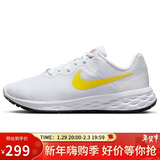 耐克NIKE马拉松跑步鞋女REVOLUTION 6 NEXT运动鞋DC3729-105白黄36