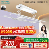 好太太（Hotata） 电动晾衣架智能自动升降晒被阳台晾衣架室外衣服架伸缩晾衣杆 【46孔大晒量】D11-Z白色T