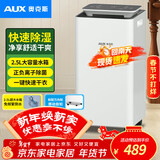 奥克斯（AUX）除湿机/抽湿机 卧室厨卫除湿器 除湿量10升/天 负离子除菌轻音吸湿器KDY10-01W