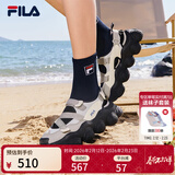 斐乐 斐乐官方女鞋FRAGOLA摩登凉鞋夏季新款时尚休闲草莓凉鞋子 燧石灰/冰灰-EI 36.5