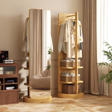 千禧华府全身镜穿衣镜旋转镜子家用落地卧室多功能挂衣架一体试衣镜方原7