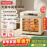 大宇（DAEWOO）商用风炉平炉发酵三合一实时温度可调家用私房烘焙面包专用烤箱大容量56L KX11 奶白色