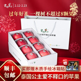 君恬果园烟台栖霞富士苹果年货水果礼盒礼品新鲜约3KG果径92mm+超大 鉴赏红富士8颗装