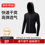 京东京造跑步健身运动夹克外套男拉链衫高弹透气休闲户外训练服 拉链衫XL