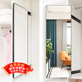 安尔雅 穿衣镜 家用衣柜镜子内置旋转隐形伸缩折叠试衣抽拉放衣橱全身镜