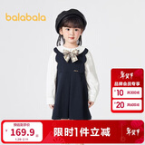 巴拉巴拉童装女童连衣裙套装学院风背带裙两件套2025秋装洋气209325104001
