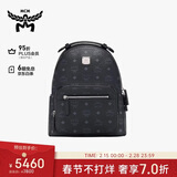MCM【通勤搭子】STARK 小号印花logo双肩背包 黑色 新年礼物