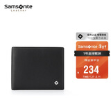 新秀丽（Samsonite）男士短款两折横款皮夹牛皮钱包礼盒装男士新年情人节礼物TK7