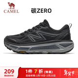 骆驼（CAMEL）碳zero风速2全地形慢跑步女鞋运动鞋子 X25B09L7018 黑/寒冷灰 38