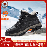 骆驼牌 户外男鞋雪地靴耐磨防滑登山鞋保暖棉鞋 P14W307618 黑色 42